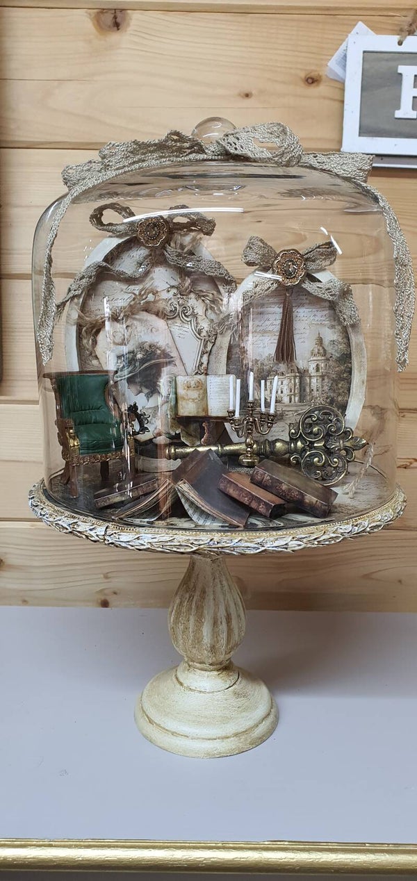 Brocante opgemaakte stolp