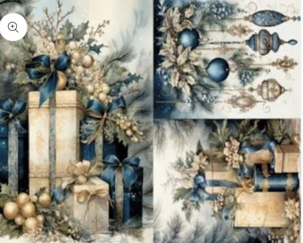 Reispapier LaBlanche Kerst A4