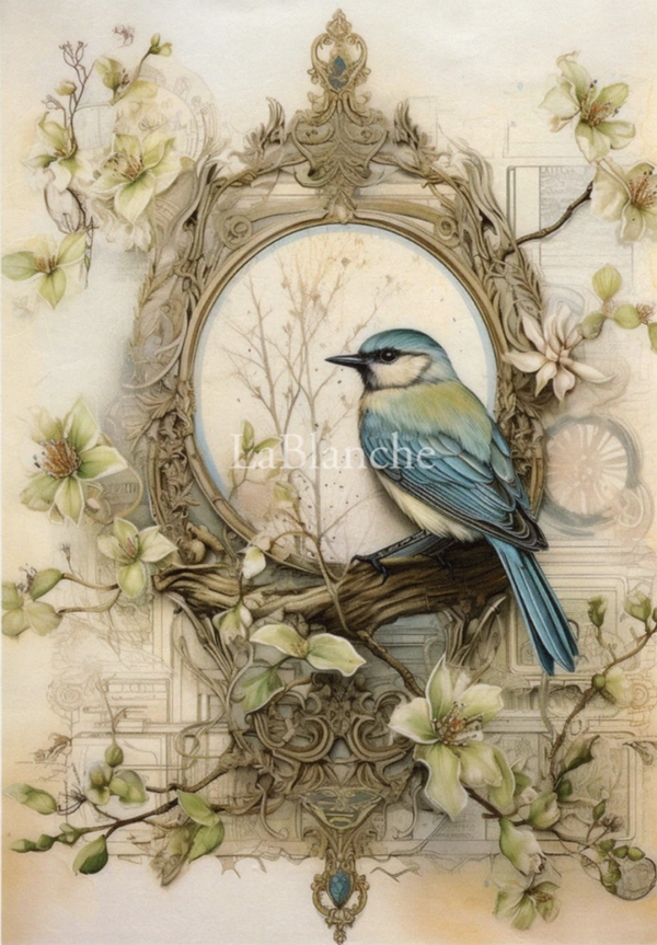 Reispapier LaBlanche vogel A4