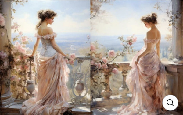 Reispapier LaBlanche Dame A4