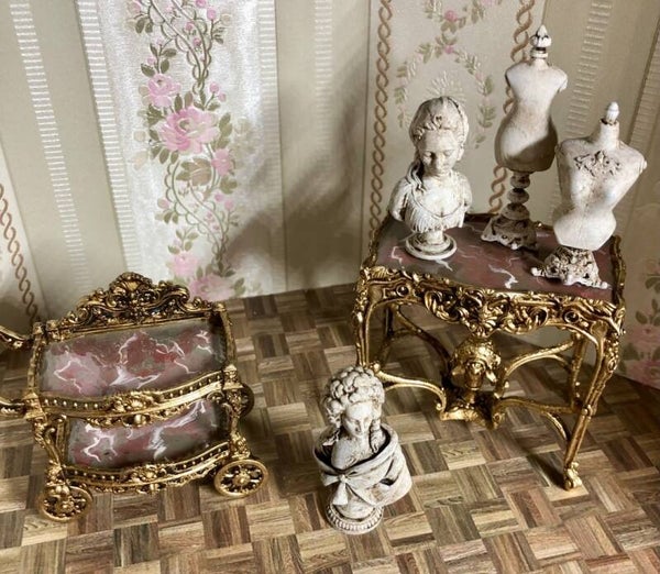 Prachtige Rococo Stijl Miniaturen Schaal 1:12