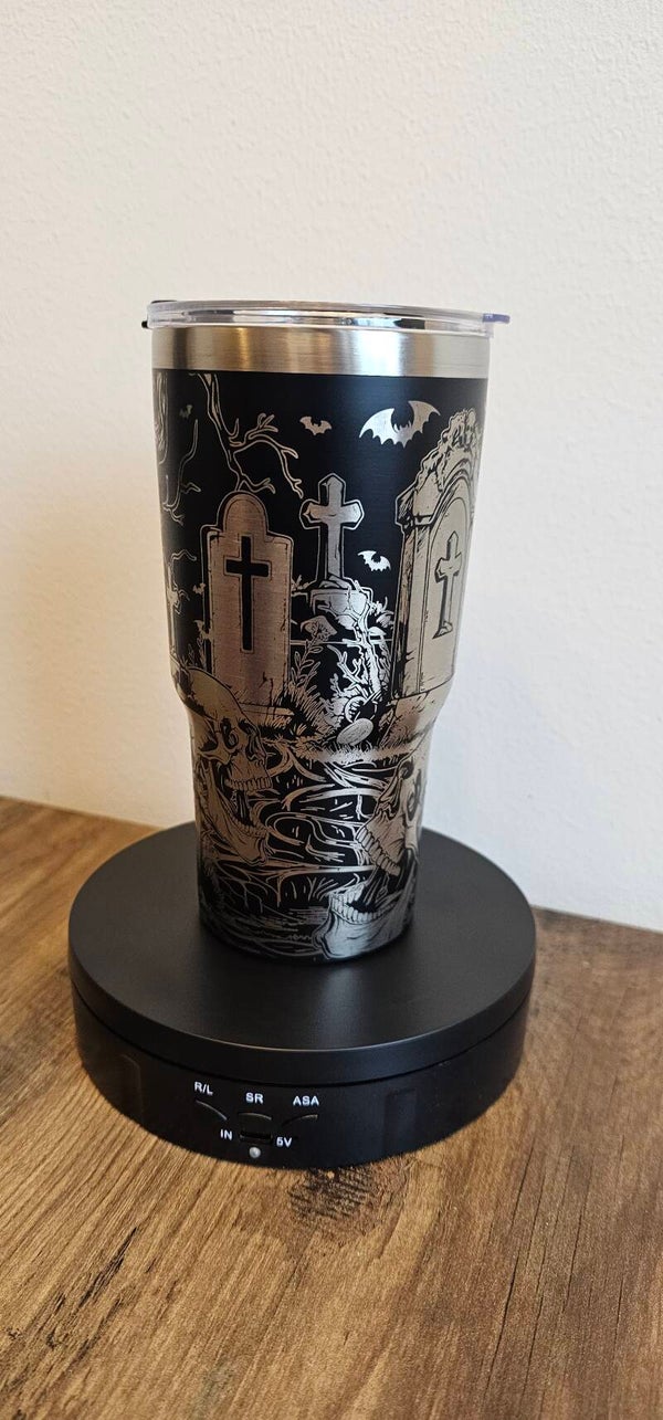 Tumbler GRAVE RAVEN 600ml svart