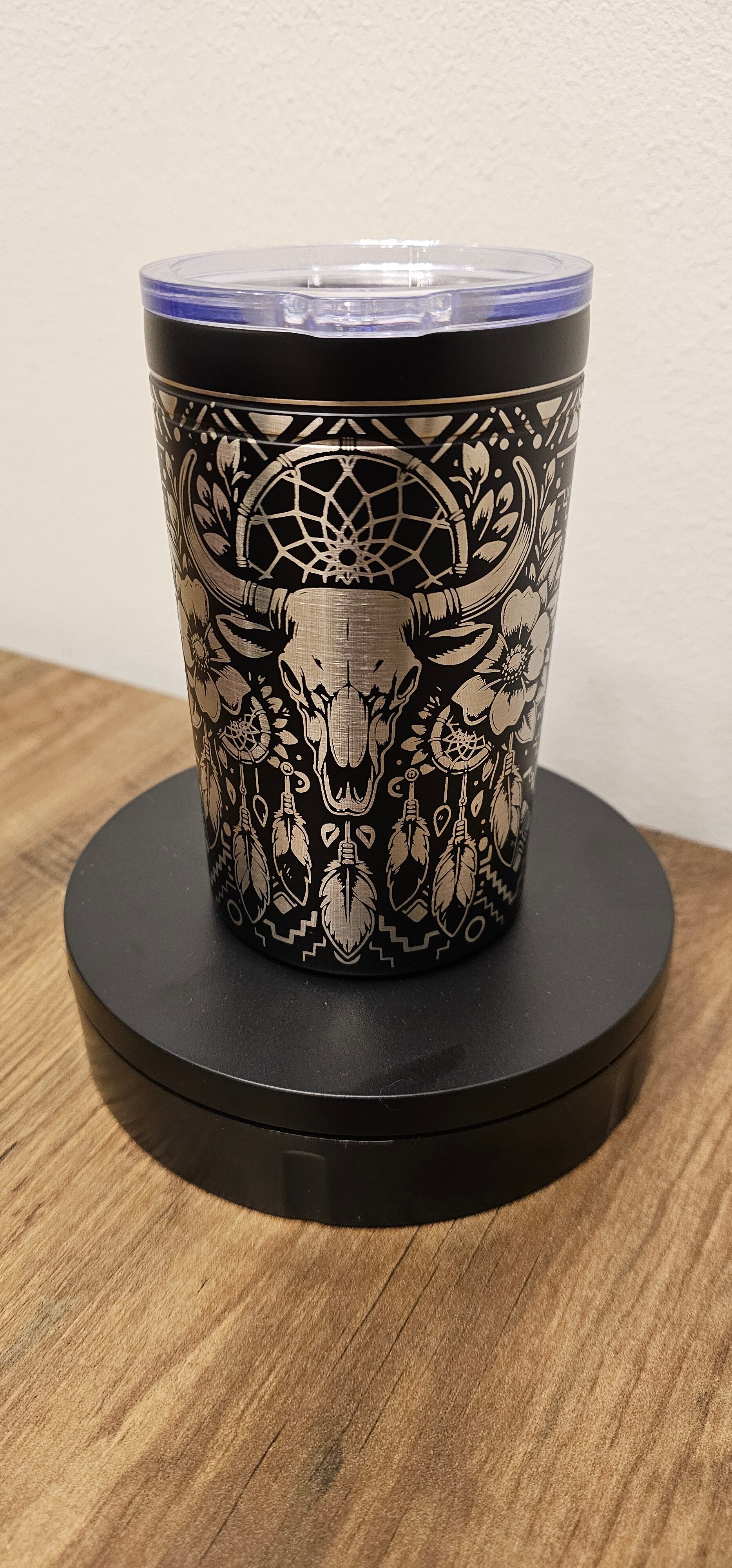 Tumbler BOHO SKULL 330ml svart