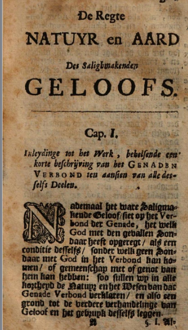 Oldenborg: de Regte Natuyr en aard des Saligmakenden Geloofs