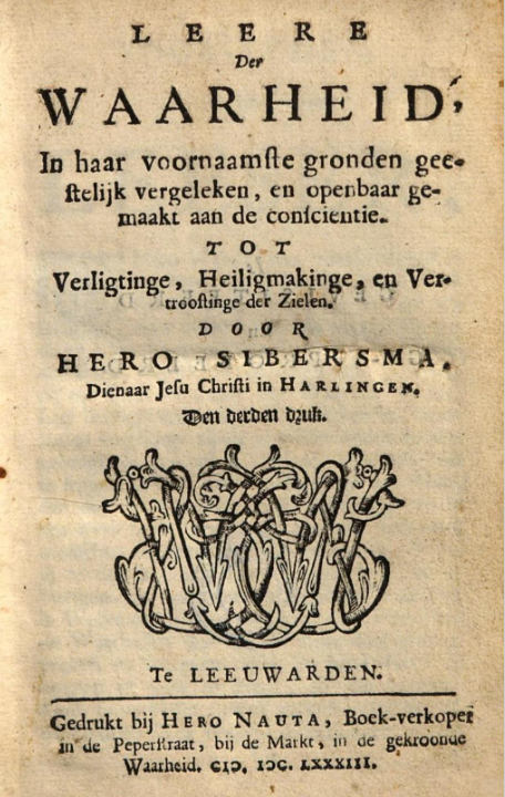 Hero Sibersma: Leere der Waarheid