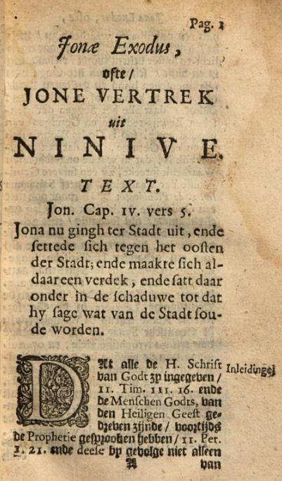 Jonae Exodus - Bartholdus Wiarda