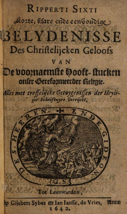 Rippertus Sixtus: Belydenisse