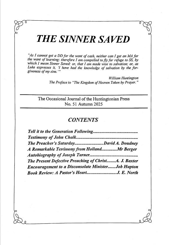 The Sinner Saved