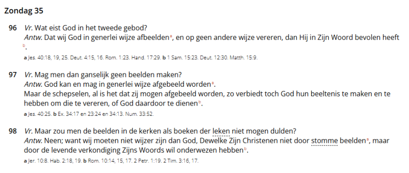 Zomdag 35 Heidelbergse Catechismus