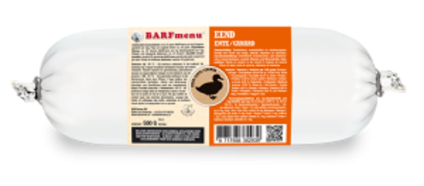 BARFmenu hond eend 10x500gram