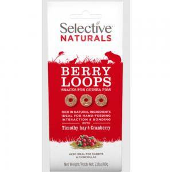Supreme Selective naturals berry loops tim hay&cra guinea pig 4x80gram