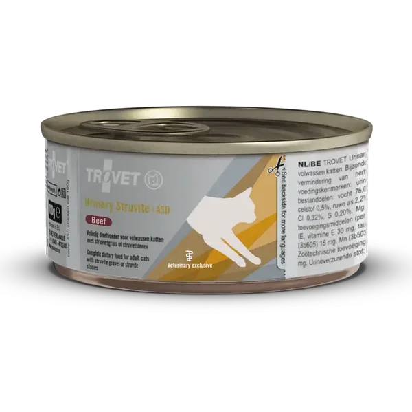 Trovet Urinary Struvite (Beef) cat ASD 12x100gram