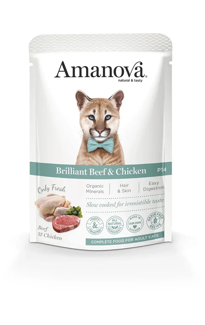 Amanova beef & chicken 12x85gram