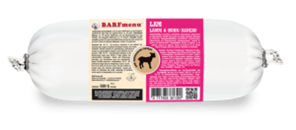 BARFmenu hond lam 10x500gram
