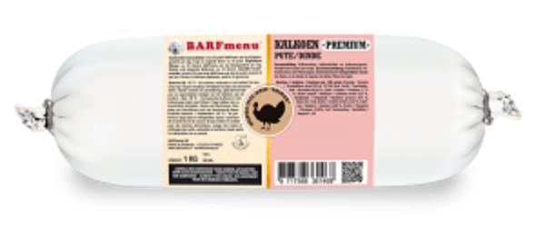 BARFmenu hond premium kalkoen 10x1kg