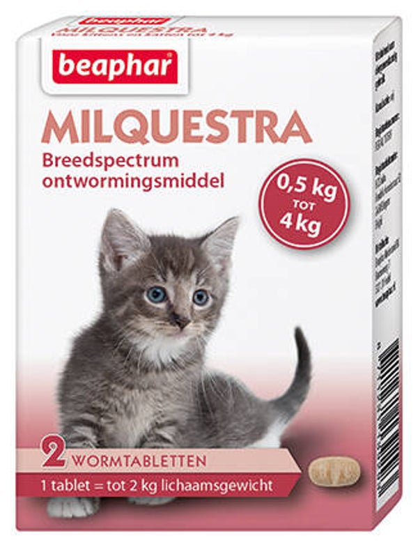 Beaphar Milquestra Kat Klein en Kitten 2 tabletten