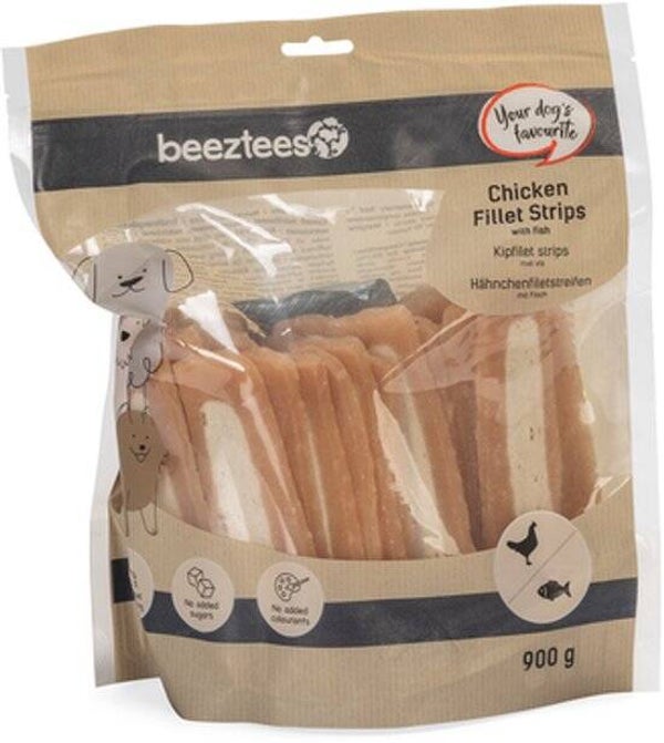 Beeztees Kipfilet Strips met vis 900gram