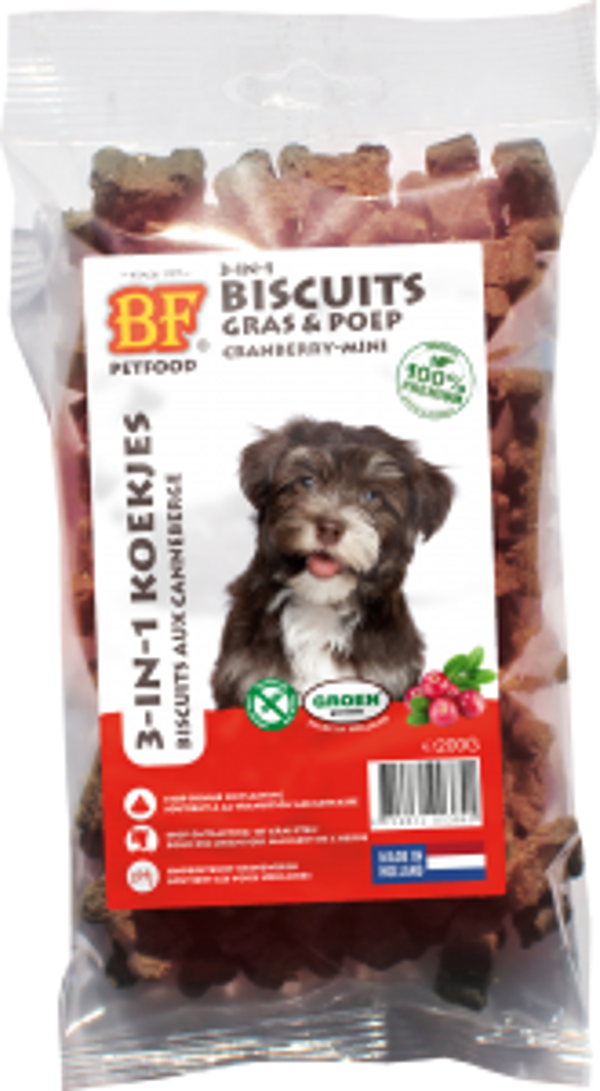 Biofood 3in1 koekjes cranberry mini 6x200gram