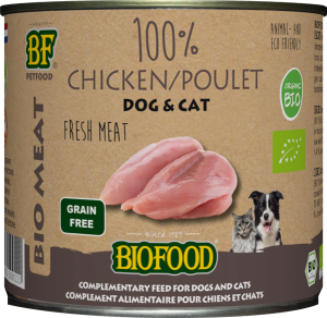 Biofood Organic hond&kat 100% kippenvlees blik 12x200gram