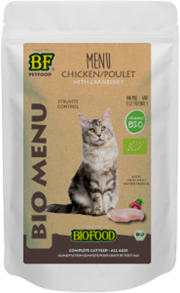 Biofood Organic kat kip menu pouch 20x100gram