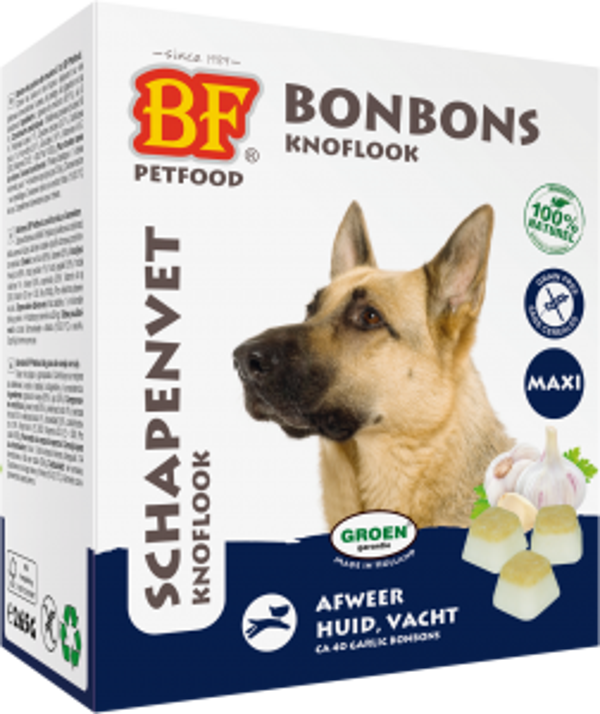 Biofood schapenvet knoflook maxi 40stuks
