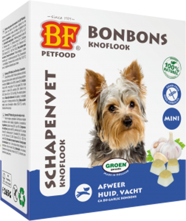 Biofood schapenvet knoflook mini 80stuks