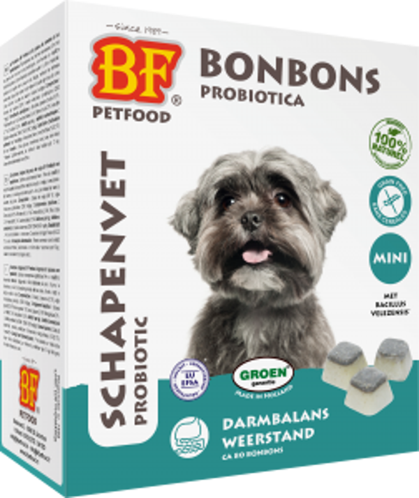 Biofood schapenvet probiotica bonbon mini 80stuks