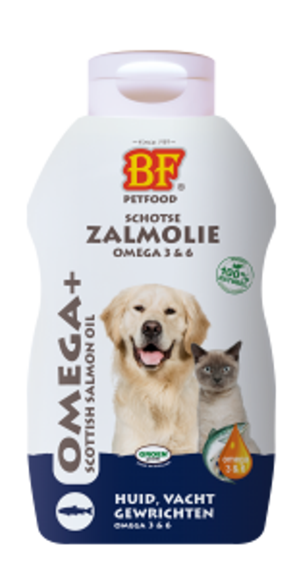 Biofood zalmolie met doseerpomp 500ml