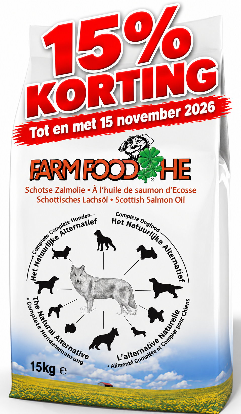 Farm Food HE Zalmolie 15kg