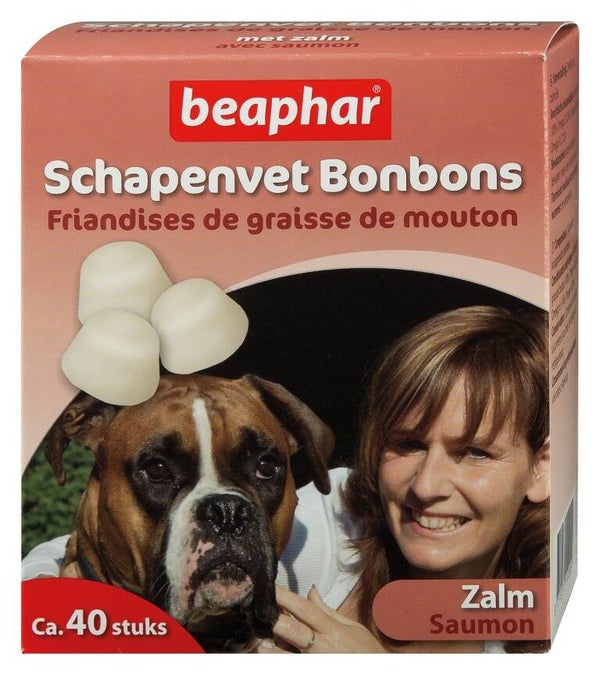 Beaphar Schapenvet Bonbons+Zalm 245gram