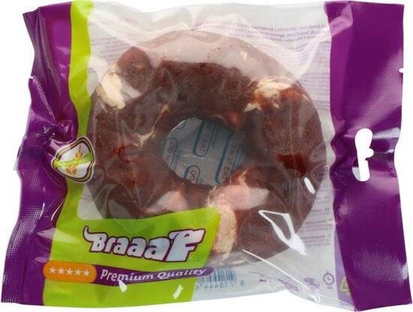 Braaaf Donut Hondensnack Lam &Vis 10-12cm 115gram
