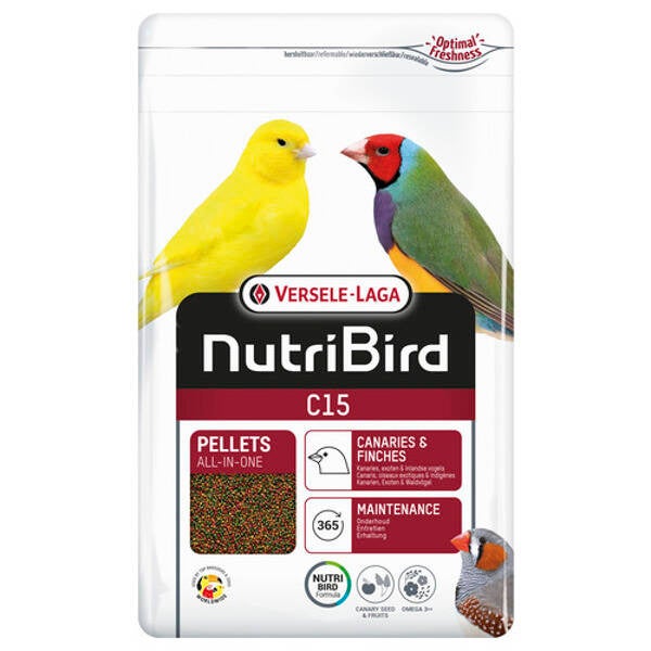 Nutribird C15 kanarie onderhoudsvoer 2x1kg