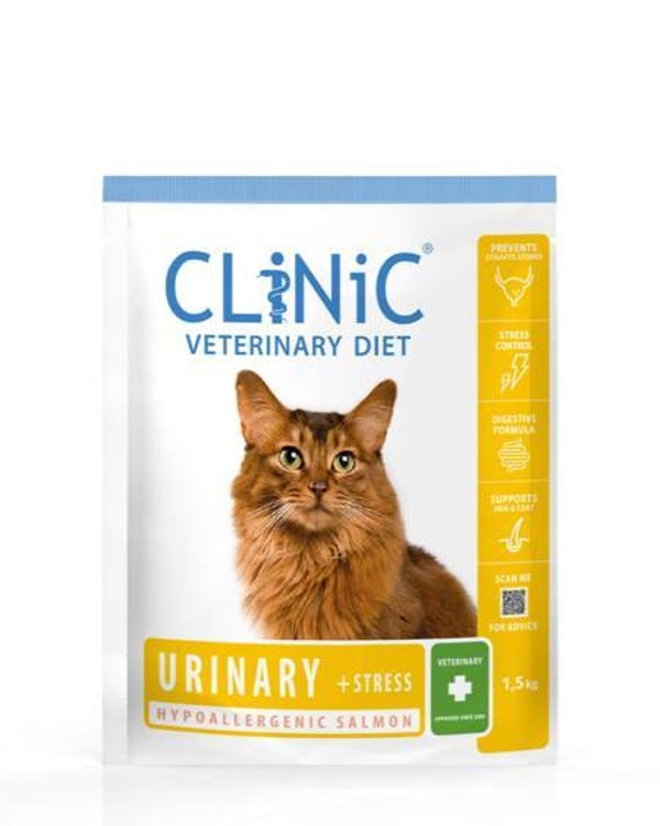 CLiNiC Cat Urinary + Stress Salmon 1,5kg