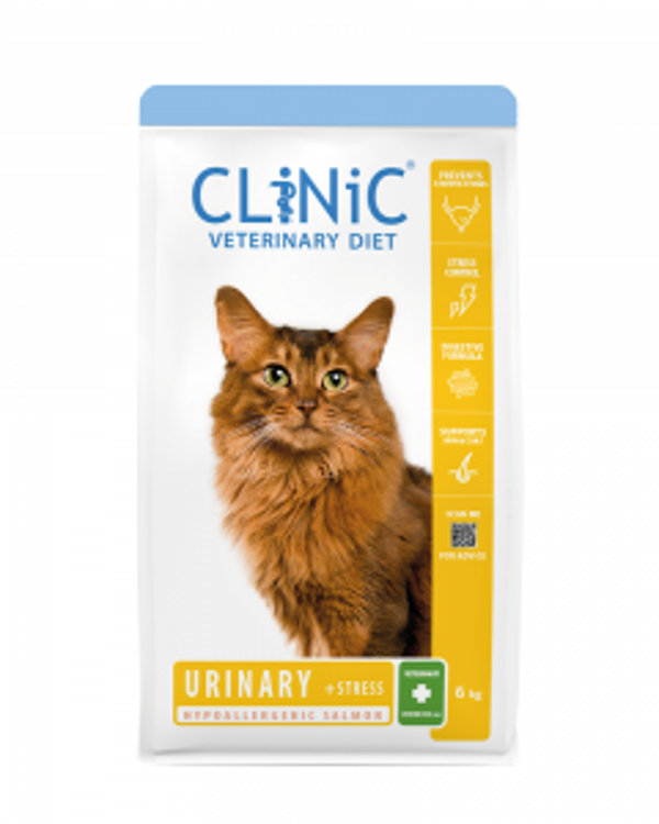 CliNiC Veterinary Diet cat urinary + stress salmon 6kg