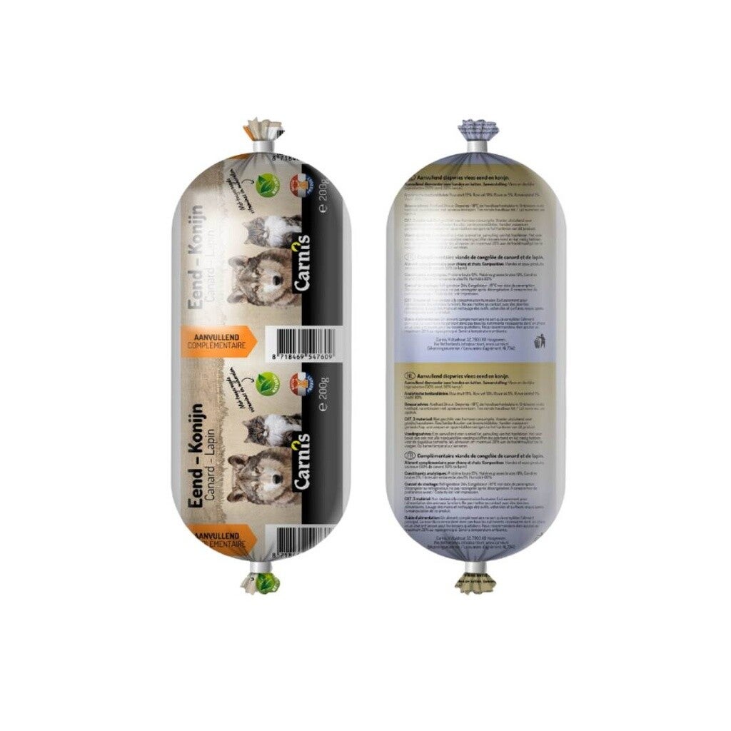 Carnis Vers Vlees Eend/Konijn 24x200gram