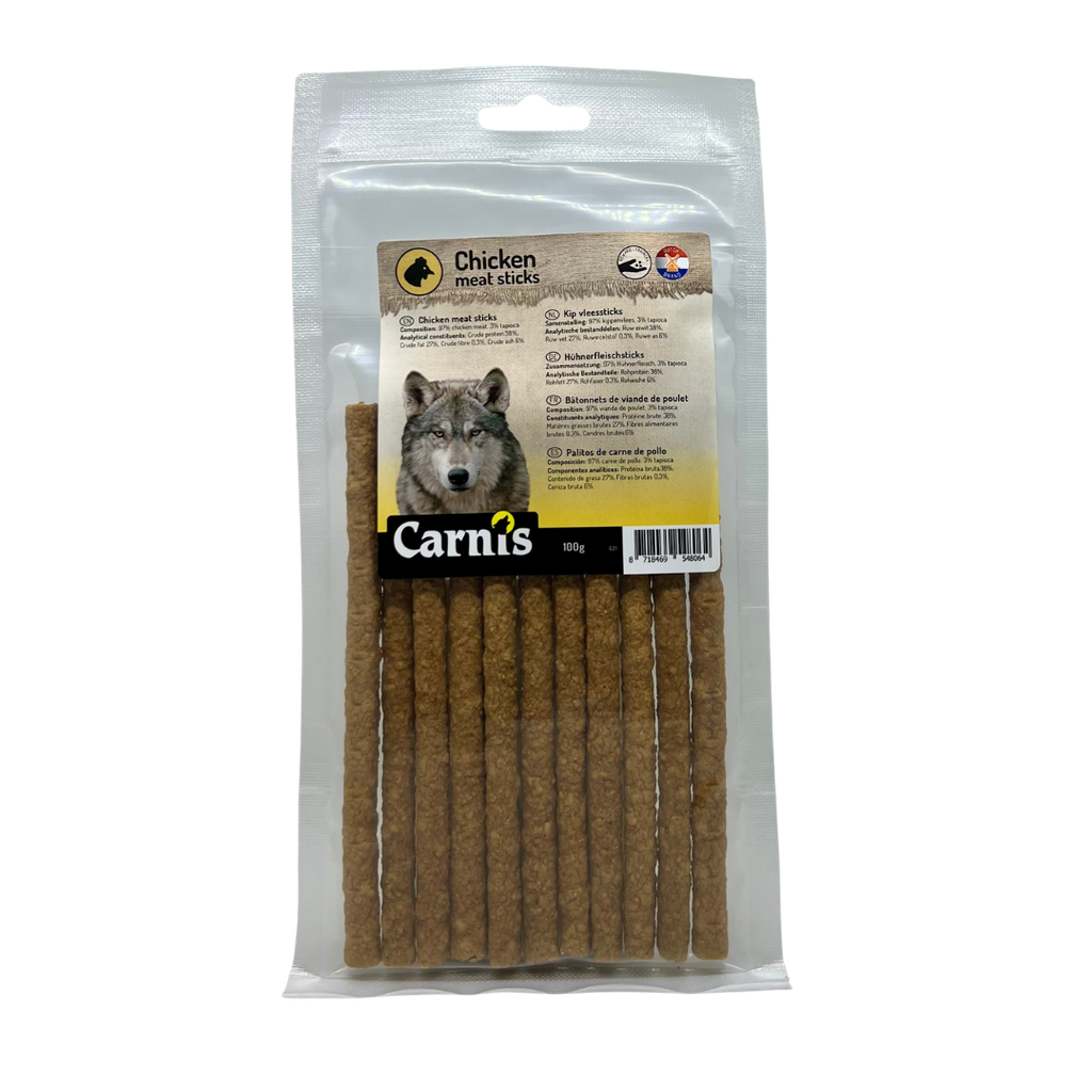 Carnis Vleessticks Kip 5x100gram