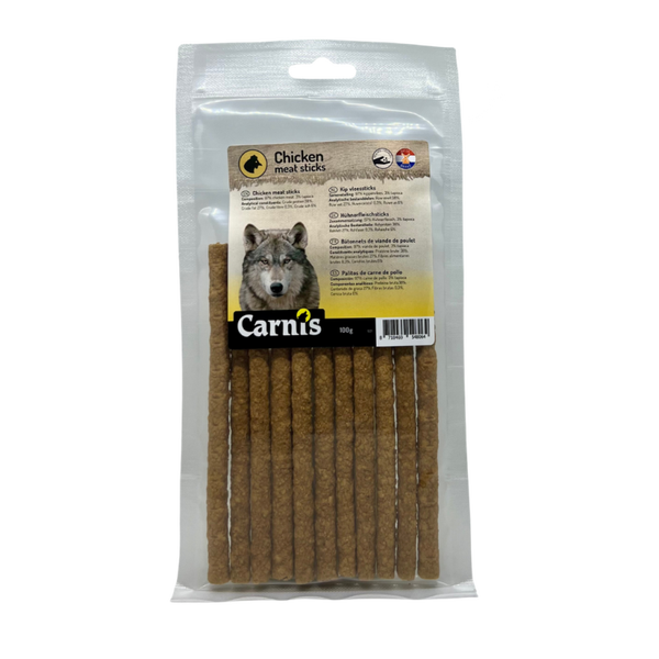Carnis Vleessticks Kip 5x100gram