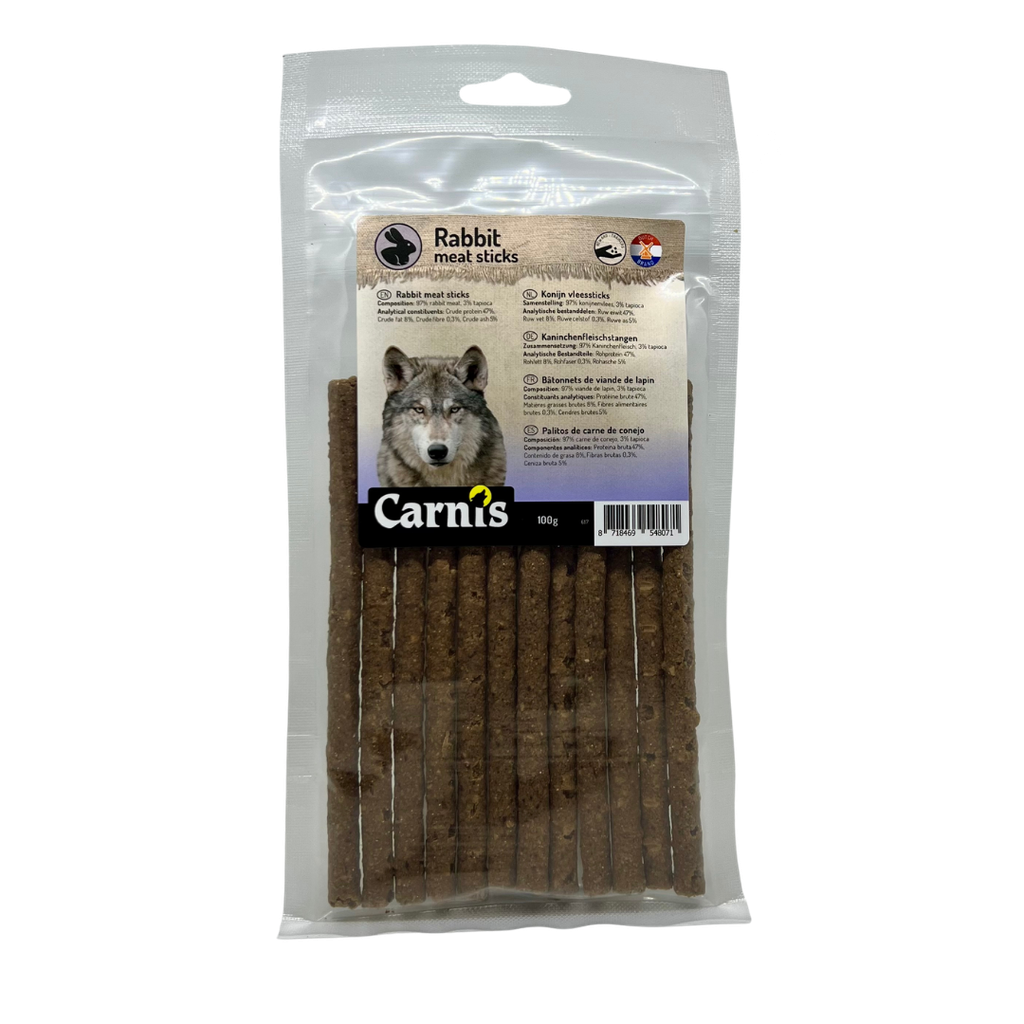 Carnis Vleessticks Konijn 5x100gram