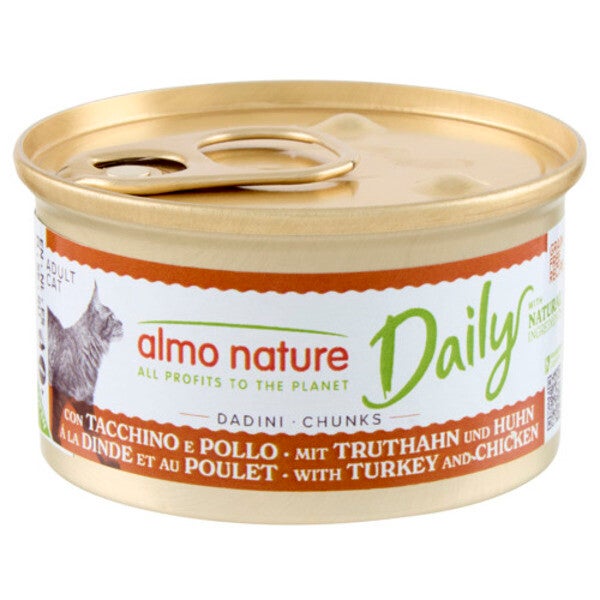 Almo Nature Daily Menu Chunks Kalkoen/Kip 24x85gram