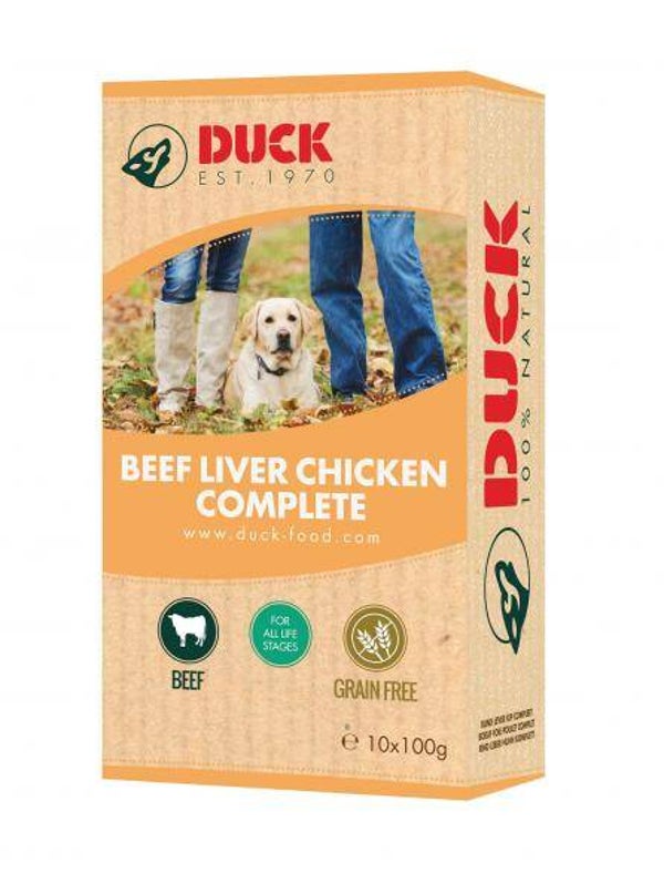 Duck beef/liver/chicken complete 8kg