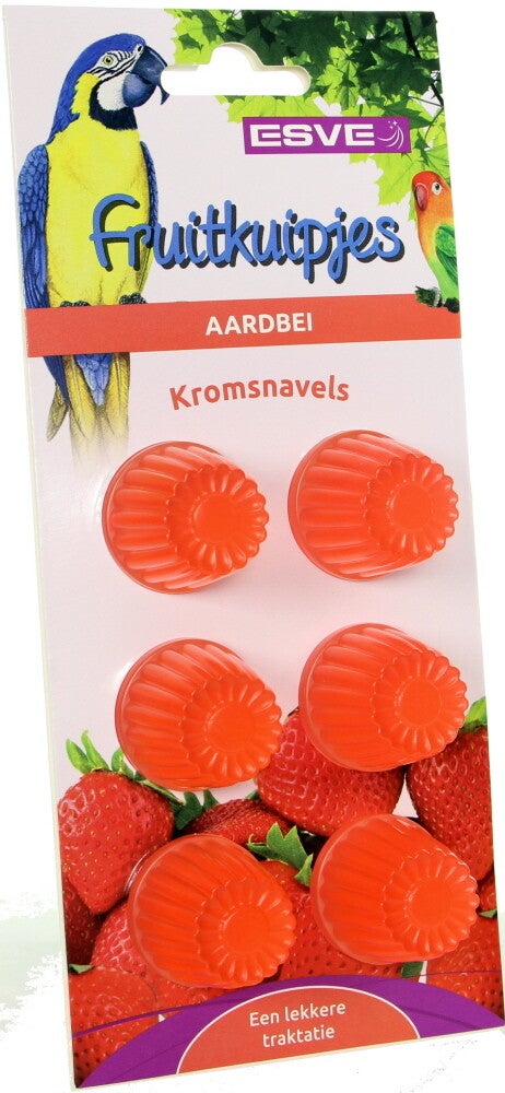 Esve Fruitkuipjes Aardbei 6x6stuks