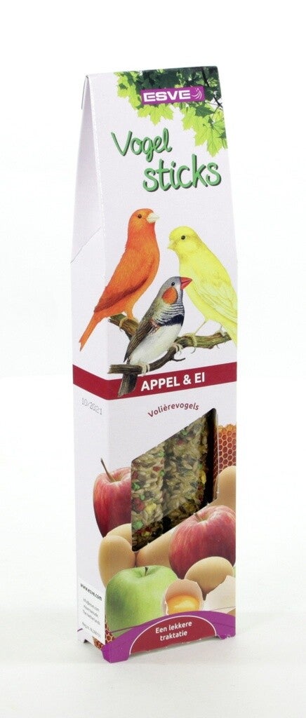 Esve Vogelsticks Kanarie Appel en Ei 7x2stuks