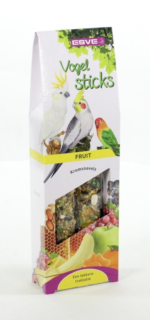 Esve Vogelsticks Agap/gropar Fruit 7x2stuks