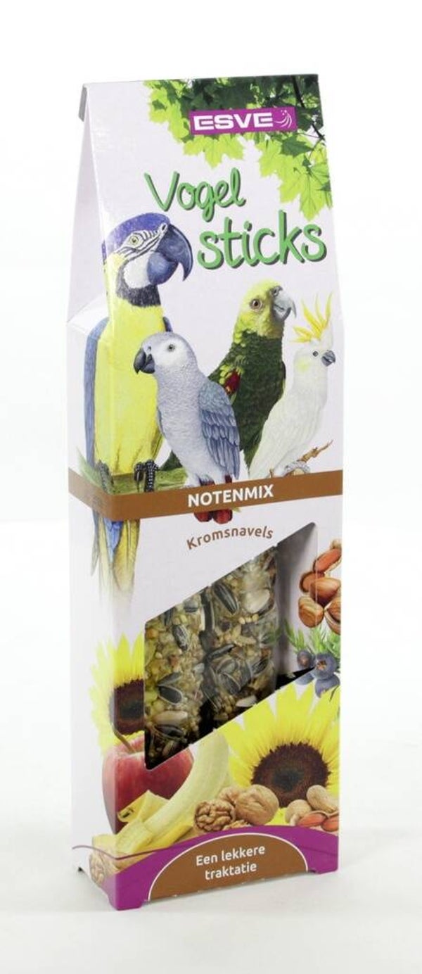 Esve Vogelsticks Pap.Noten-Mix 6x2stuks
