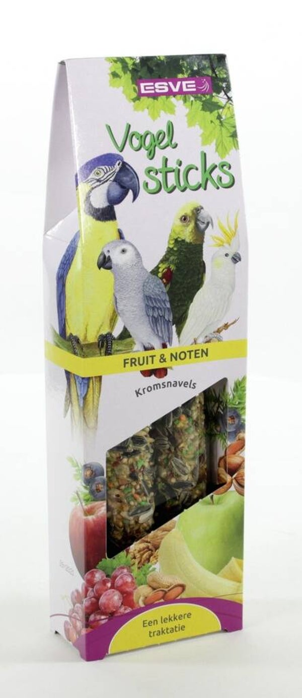 Esve Vogelsticks Pap. Fruit en Noten 6x2stuks