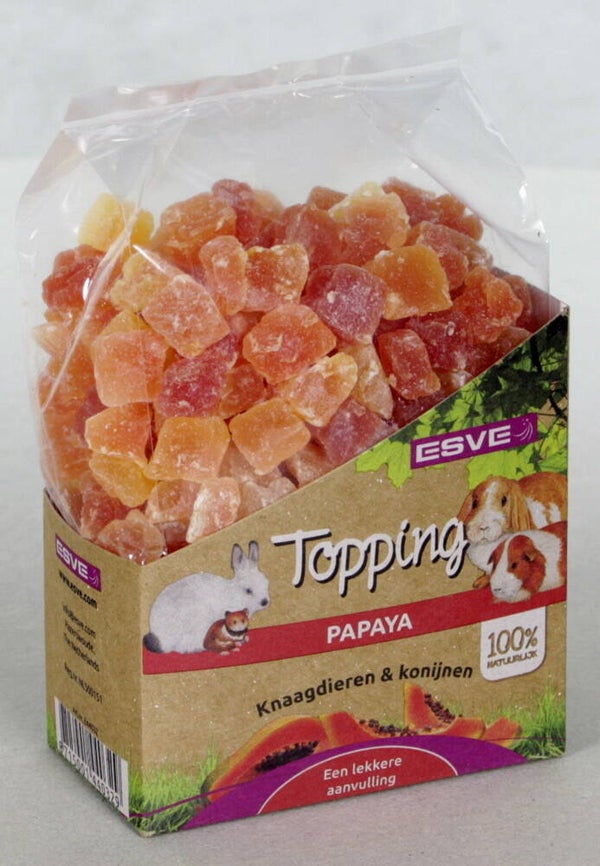 Esve Topping Papaya Knaagdier 8x250gram