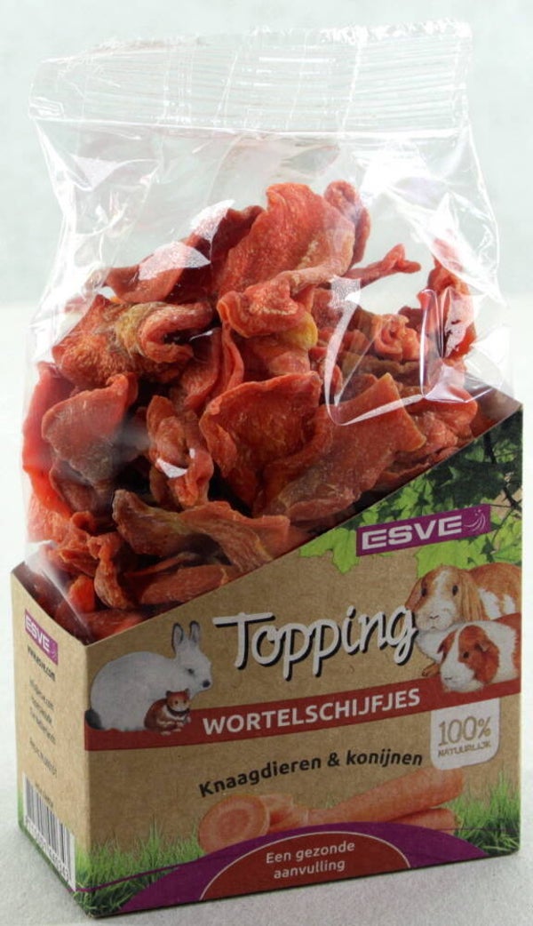 Esve Topping Wortelschijfjes Knaagdier 8x125gram