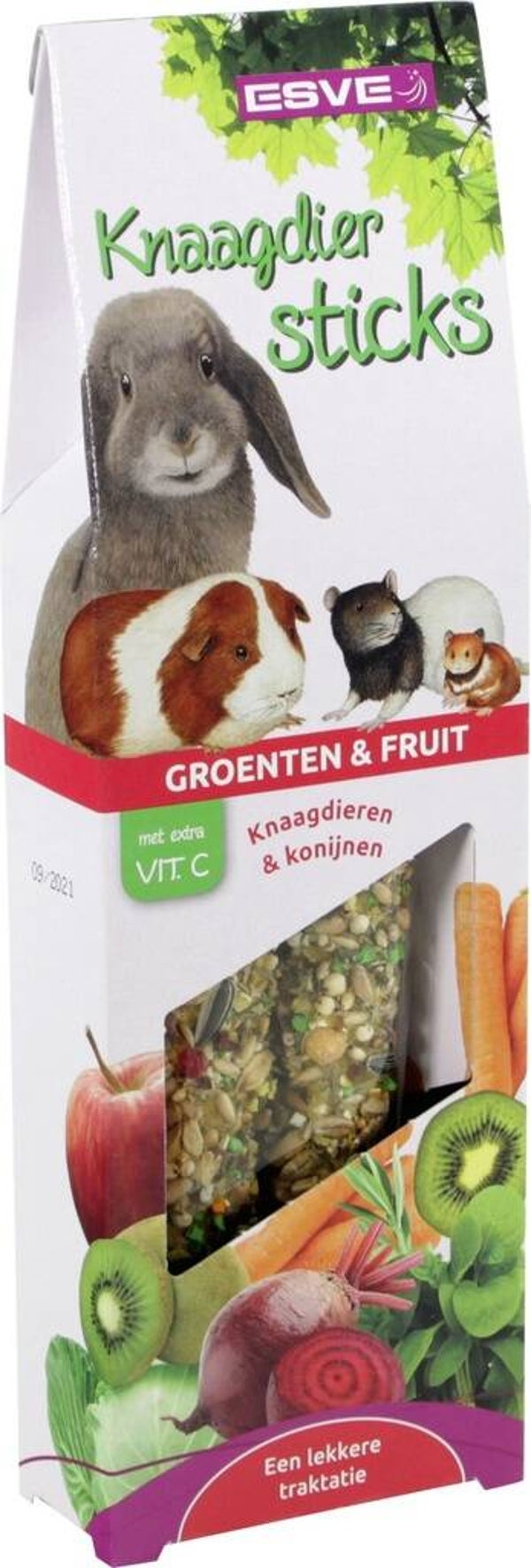 Esve Knaagdiersticks Vit.C Groenten en Fruit 7x2stuks