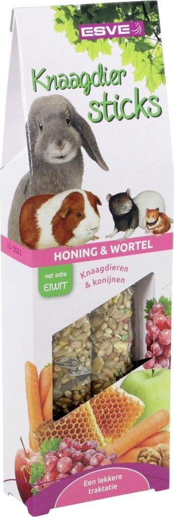 Esve Knaagdiersticks Honing en Wortel 7x2stuks
