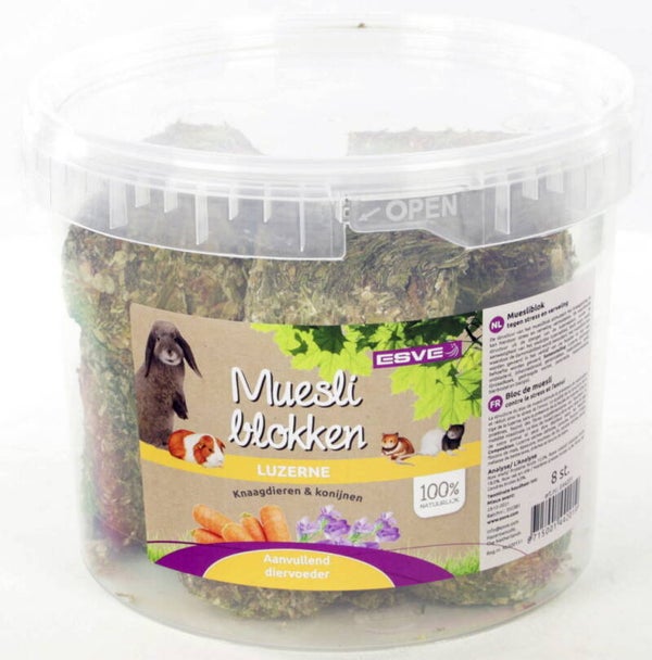 Esve Muesliblok Knaagdieren Emmer 8stuks
